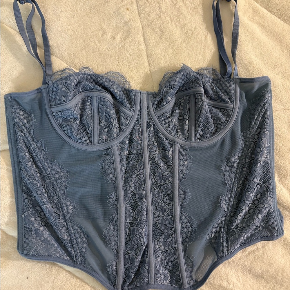 Blue Lace Corset